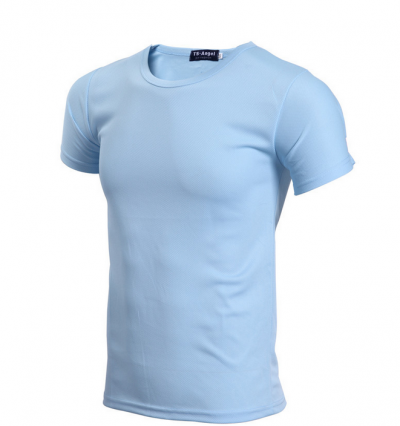 SKT001 Manufacture of solid color sports t-shirts Supply moisture wicking T-shirts Online ordering Sweatshirts 190G full polyester pinhole cloth Sweatshirt manufacturer T-shirt price t-shirt design Price t shirt offer t-shirt wholesale price detail view-9